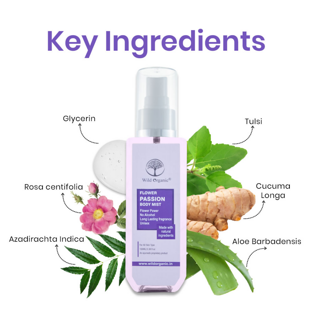 Wild Organic Flower Passion Body Mist