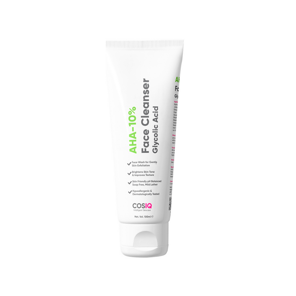 Cos-IQ AHA Glycolic Acid 10% Face Cleanser