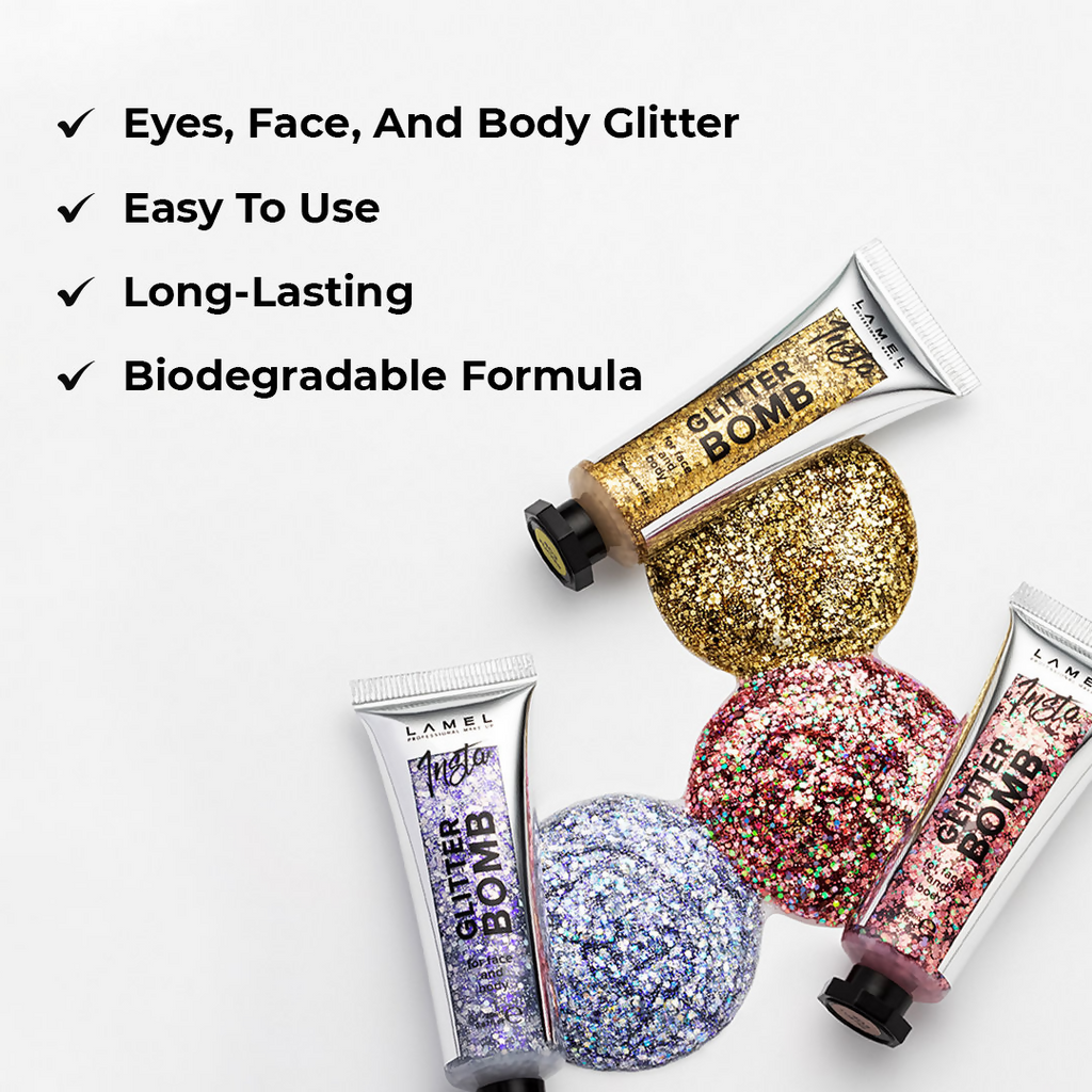 Lamel Insta Glitter Bomb - 402 Gold