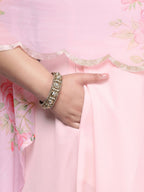 Ahalyaa Women's Traditional wear Ethnic Dress - Pink - Distacart