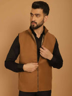 Even Apparels Pure Wool Nehru Jacket - Beige