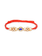 Designer kundan Rakhi - Ruby Raang - Distacart