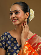 Ruby Raang Traditional Gold Earrings - Distacart