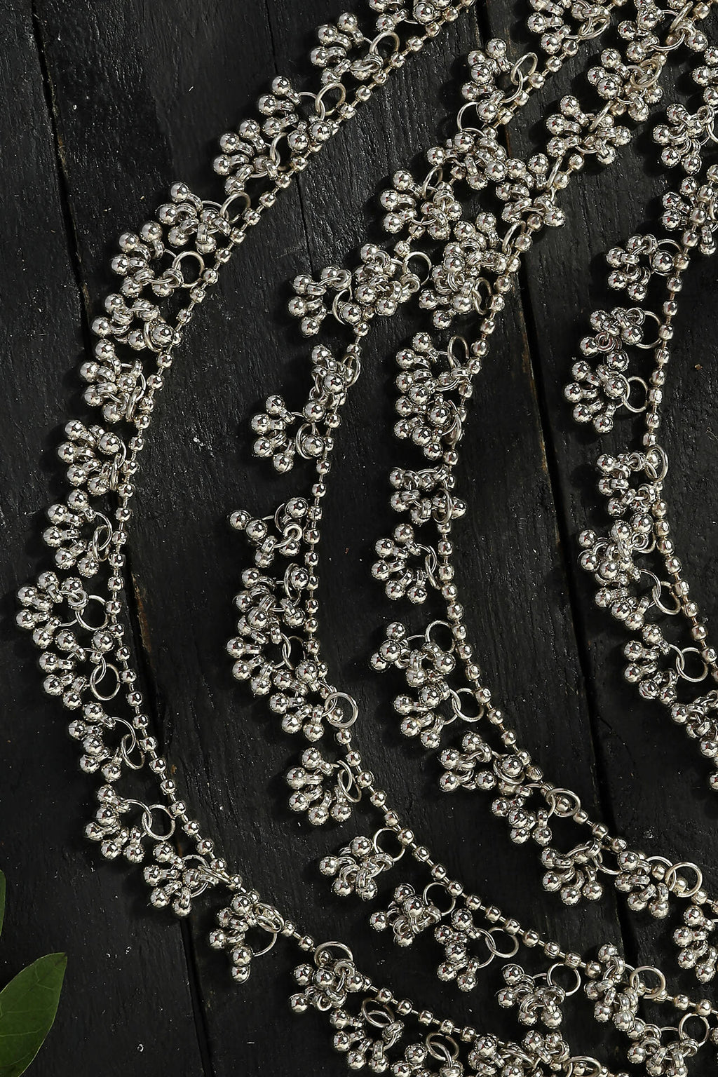 Mominos Fashion Johar Kamal Oxidised Silver-Plated Brass Finish Ghungroo Necklace with Earrings For Women - Distacart