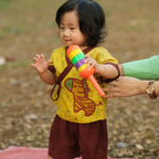 Mhyssa V Neck Kimono Style Half Sleeve Printed Yellow T-shirt With Matching Maroon Shorts Set