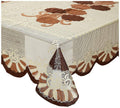Kuber Industries Center 4 Seater Table Cover - Brown