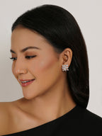 stone stud (Rose gold) - Ruby Raang - Distacart