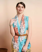 Multi Georgette Designer Printed Party Wear Saree - Cinderella