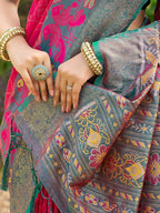 Shree Shyam Fashion Red Soft Silk Saree - Distacart