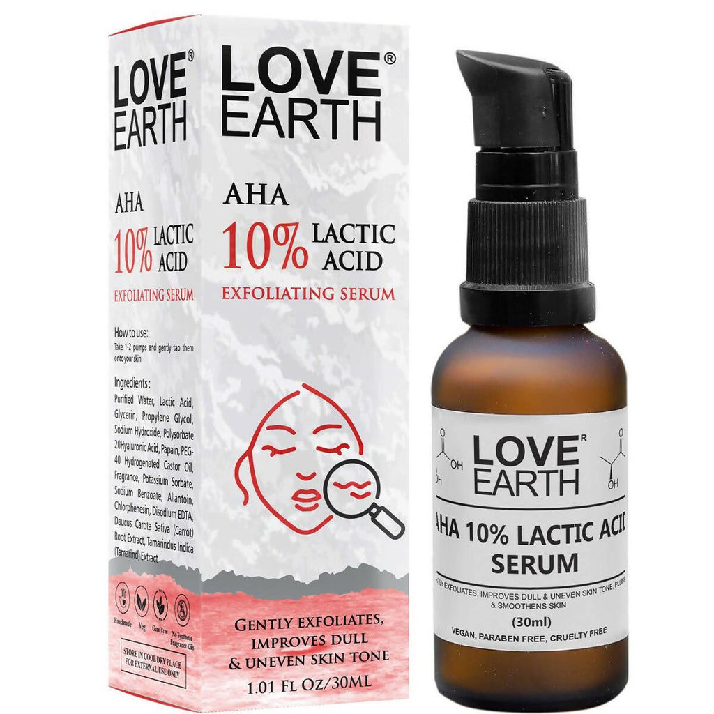 Love Earth AHA 10% Lactic Acid Serum