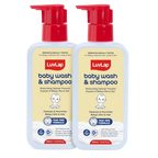 LuvLap Baby Wash & Shampoo with Chamomile, Milk Protein, Oatmeal & Shea Butter