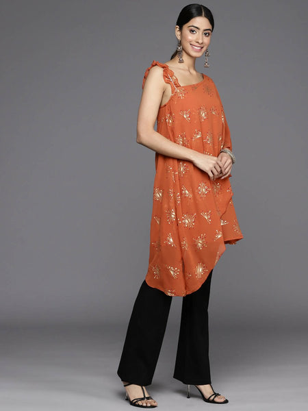 Ahalyaa Women's Traditional wear Tunic - Orange
