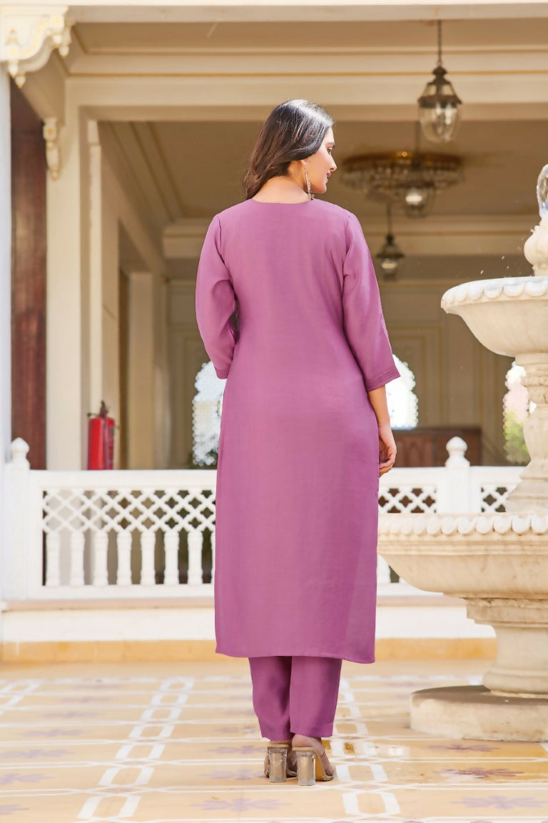 Festive Wear Ethnic Light Purple vetigun Stitched Suit With Dupatta - Nisha