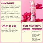 PLIX The Plant Fix Hibiscus Bond Repair Advanced Shampoo For Damaged, Frizzy Hair
