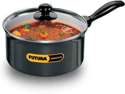 Hawkins Futura Non-stick Sauce Pan 20 cm Diameter with Lid 3 L (NS30G)
