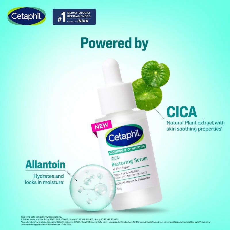 Cetaphil CICA Serum, Faster Barrier Recovery, Reduces Irritation