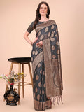 Shree Shyam Fashion Cotton Black Saree - Distacart