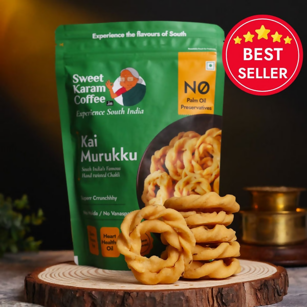 Sweet Karam Coffee Kai Murukku (Chakli)