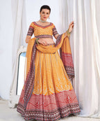 Wedding Designer Yellow Chinon Lehengha Choli - Anbazaar - Distacart