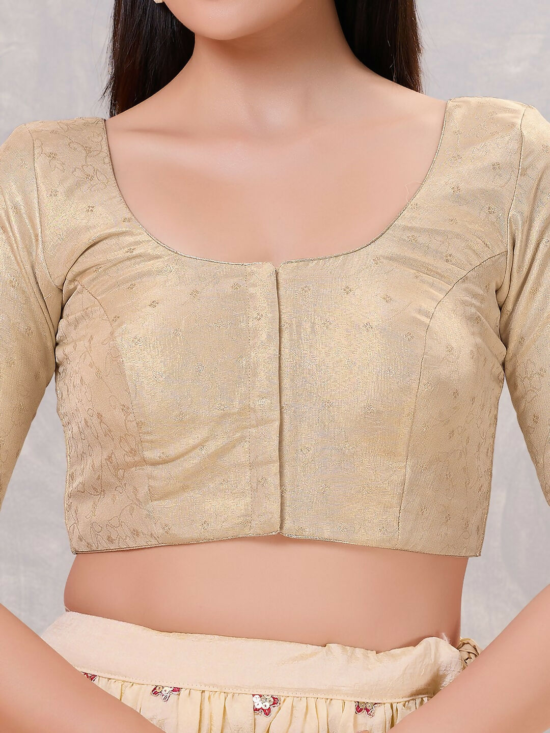 Joban Fashion Women Silk Gold Stitched Blouse