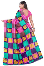 Vamika Pink Printed Art Silk Saree
