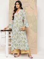 Ahalyaa Women's Traditional wear Kurta - Sky Blue
