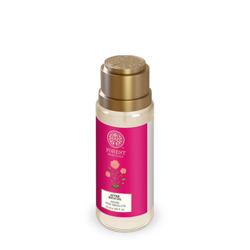 Forest Essentials After Bath Oil Indian Rose Absolute - Nourishing After Shower Body Oil - Distacart