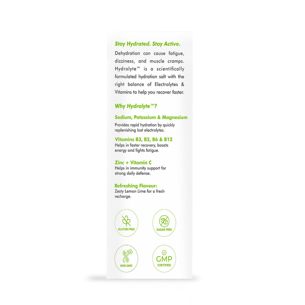 Dr. Morepen Hydrolyte Electrolyte & Vitamin Drink Mix - Lemon Lime - Distacart