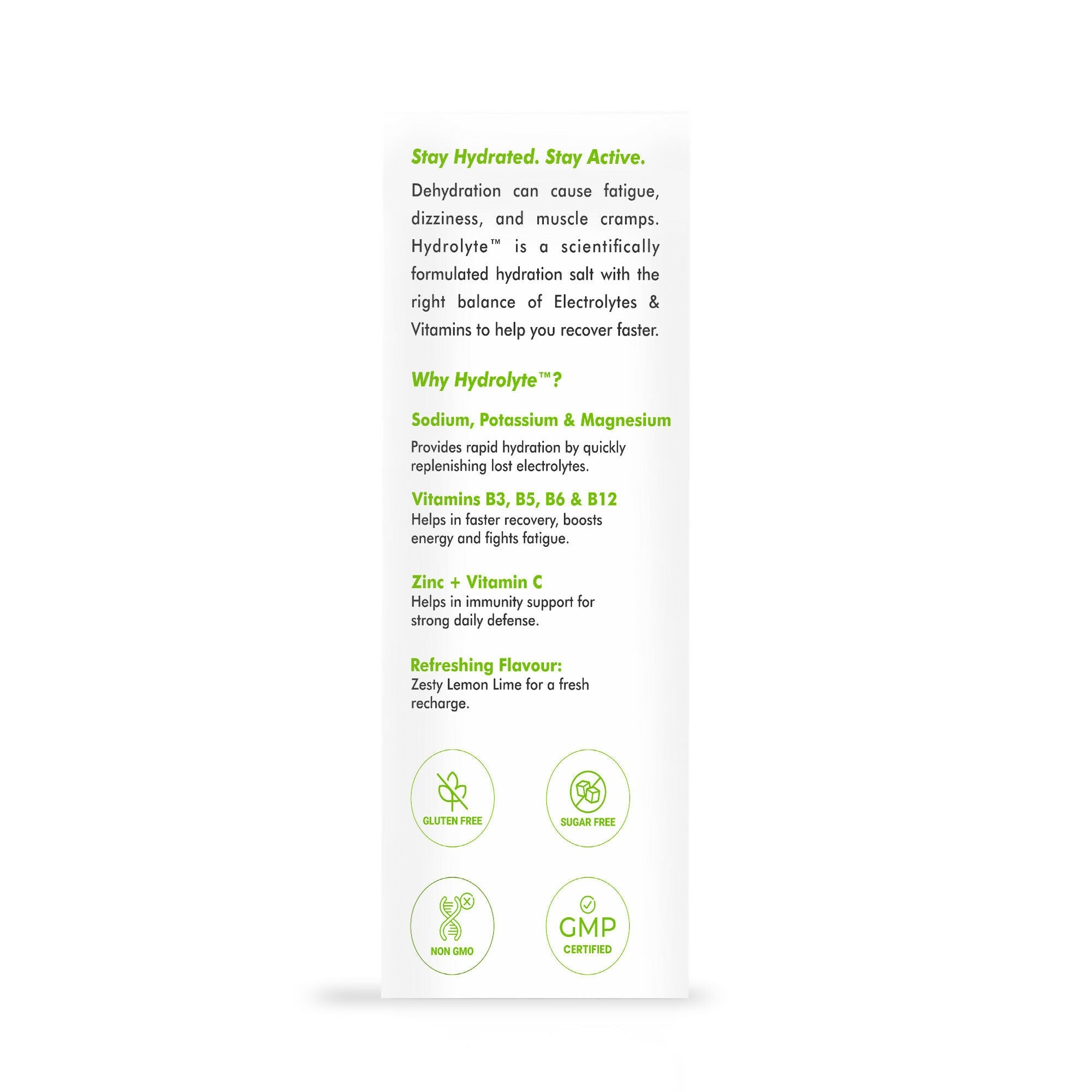 Dr. Morepen Hydrolyte Electrolyte & Vitamin Drink Mix - Lemon Lime - Distacart