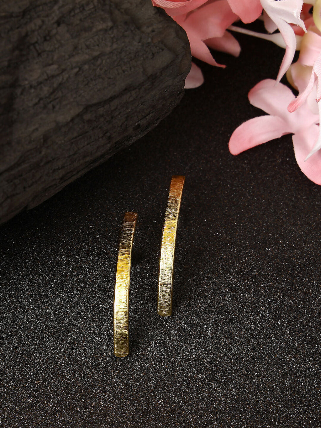 NVR Women Gold-Plated Geometric Shape Drop Earrings - Distacart
