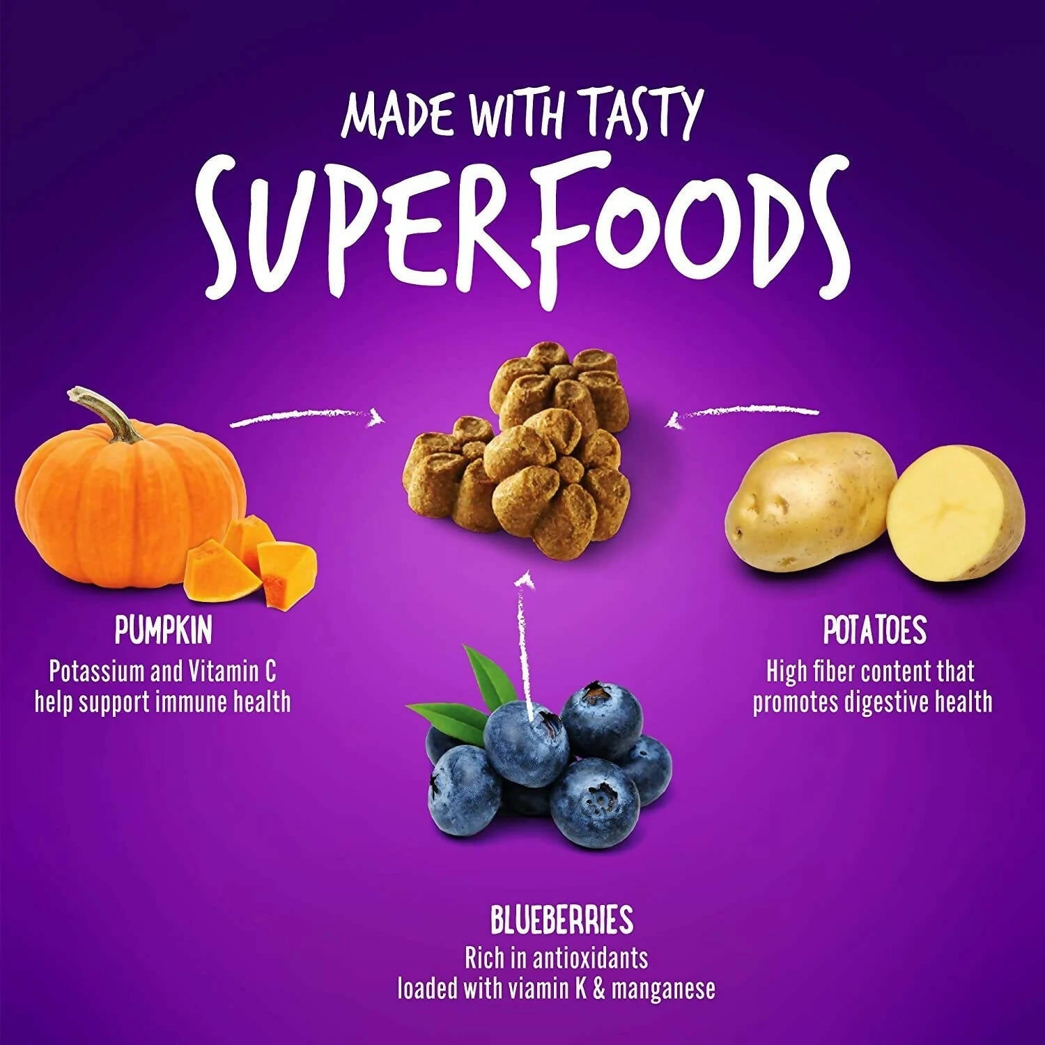 Fruitables Pumpkin And Blueberry Dog Treat