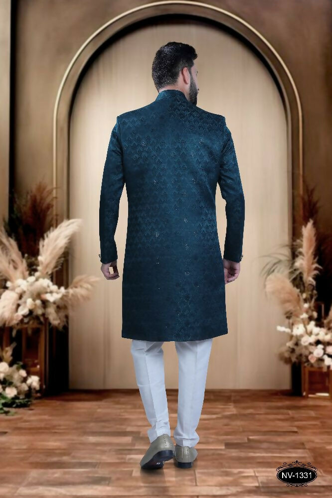 Joban Fashion Men's Blue TR Kurta with Pyjama