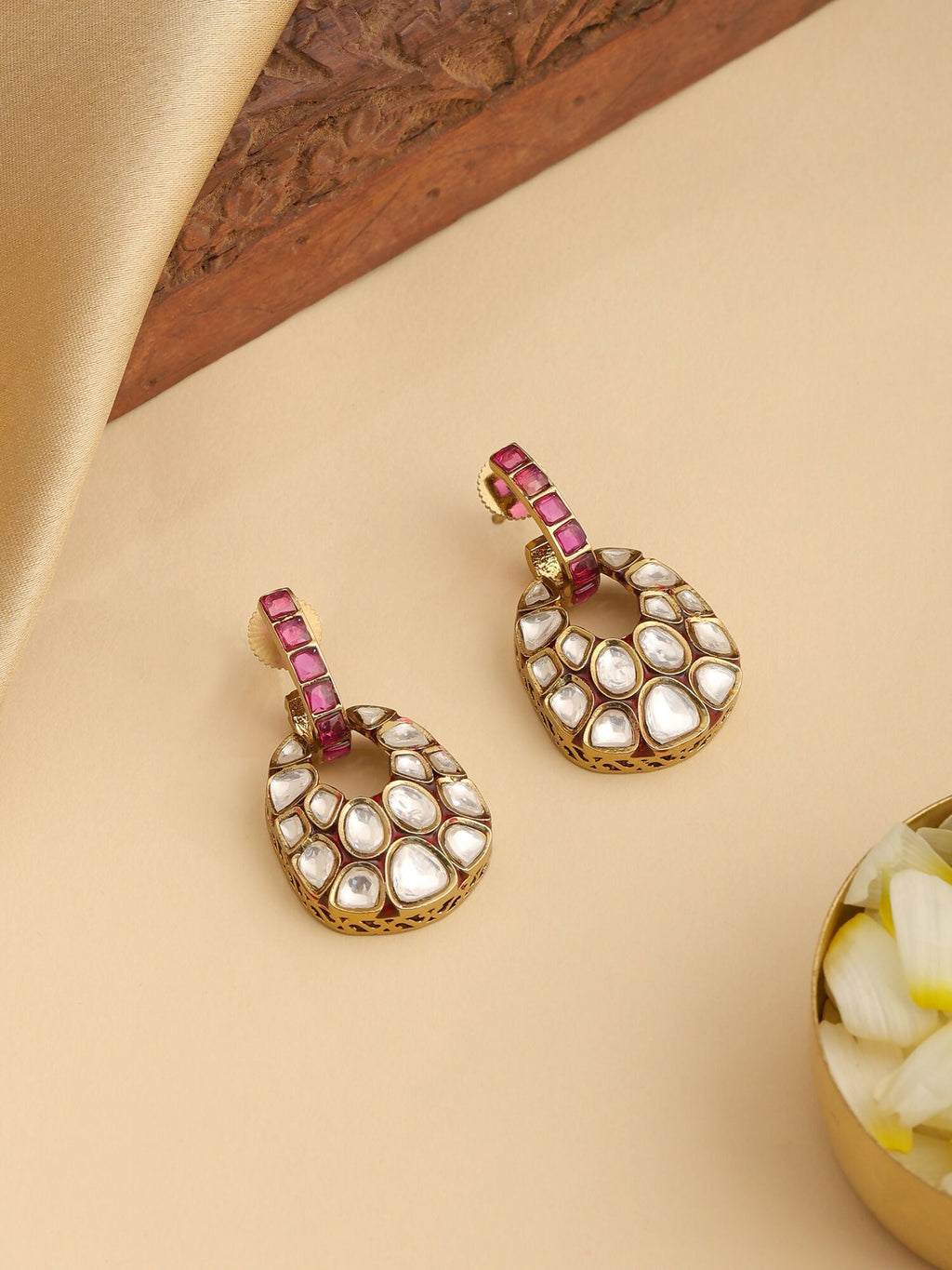 Ruby Raang Sparkle Earrings - Distacart