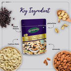 Happilo Premium Nuts & Dry Fruit Combo (Trail Mix, Nut Mix & Party Mix) - Distacart