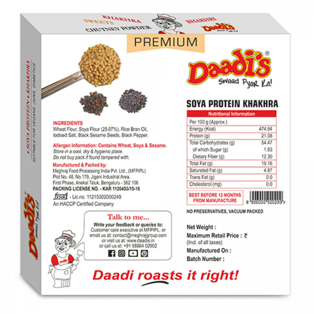 Daadi's Soya Protein Khakhra