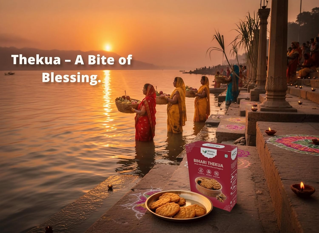 Mithila Foods Thekua With Jaggery & Shuddh Desi Ghee - Distacart