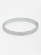 NVR Men's Silver-Plated Stainless Steel Kada Bracelet - Distacart