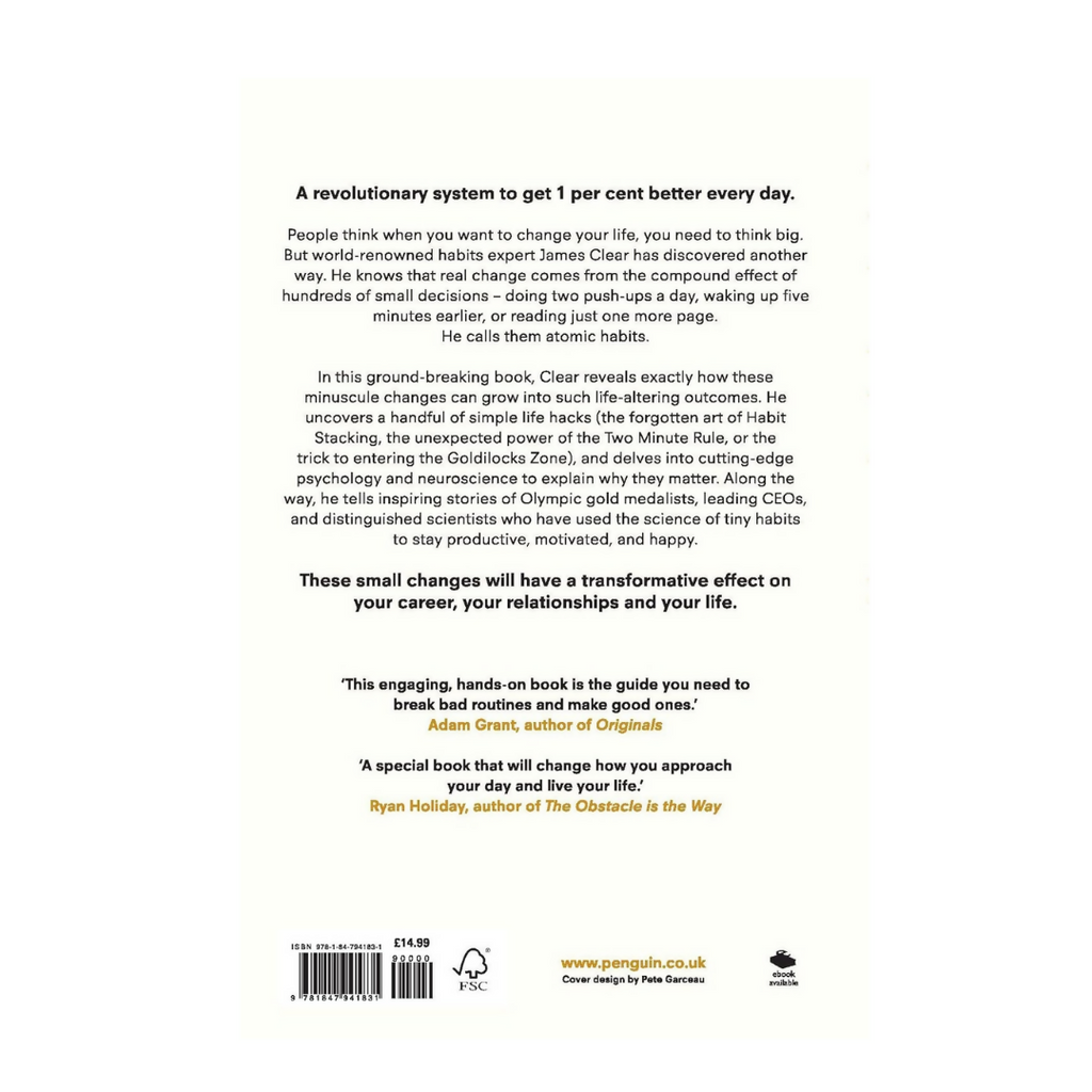 Atomic Habits by James Clear Book - Distacart