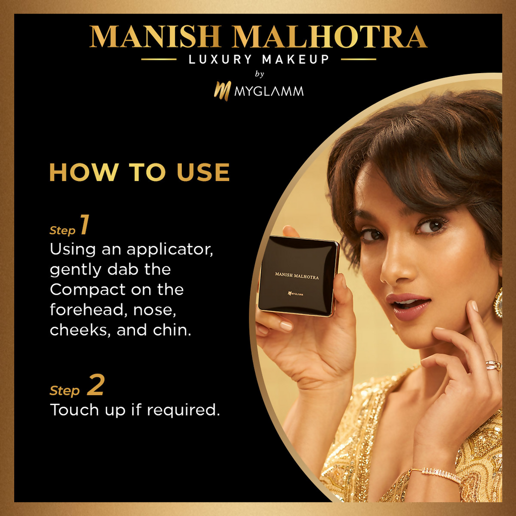 MyGlamm Manish Malhotra Beauty Skin Awakening Compact - Warm Caramel