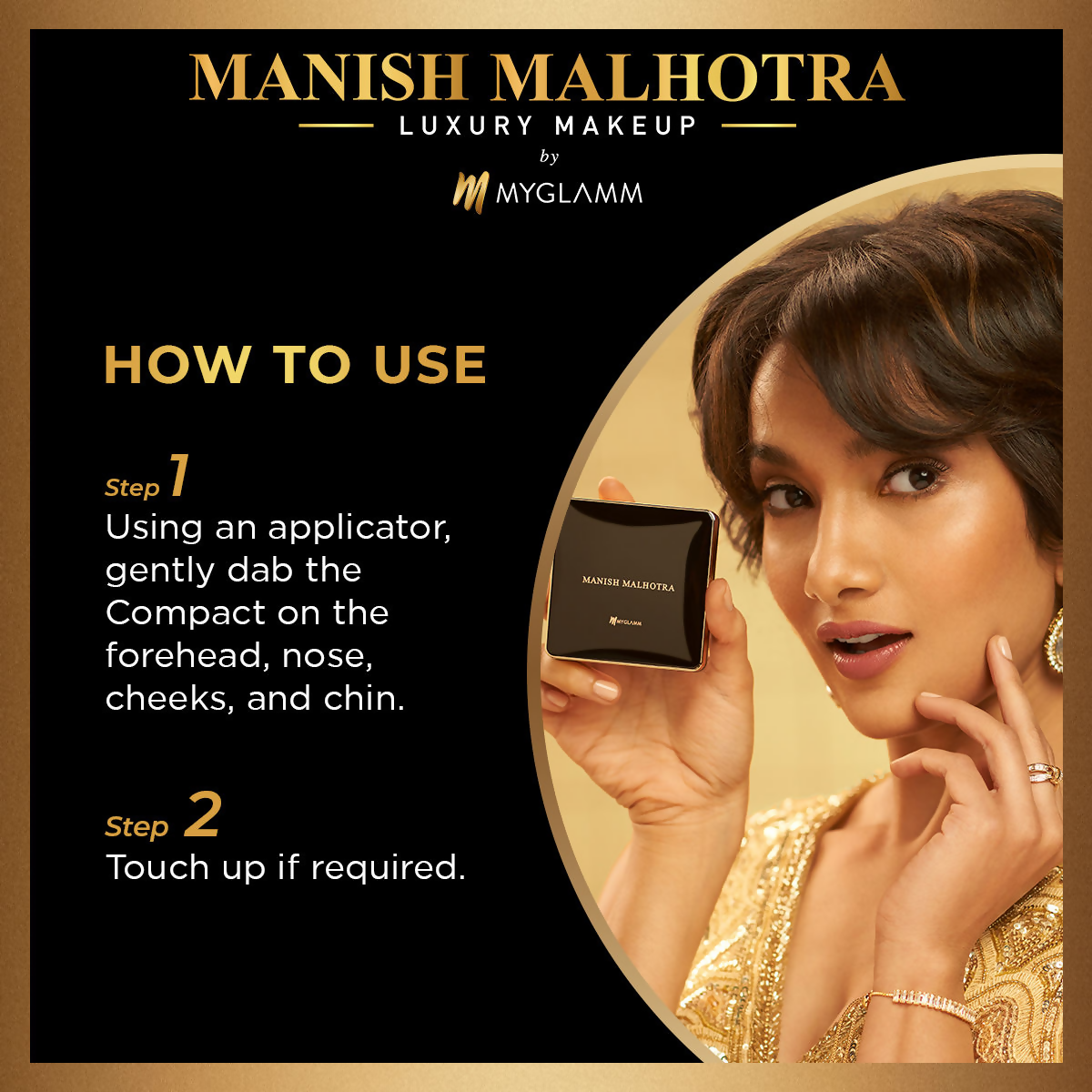 MyGlamm Manish Malhotra Beauty Skin Awakening Compact - Warm Caramel