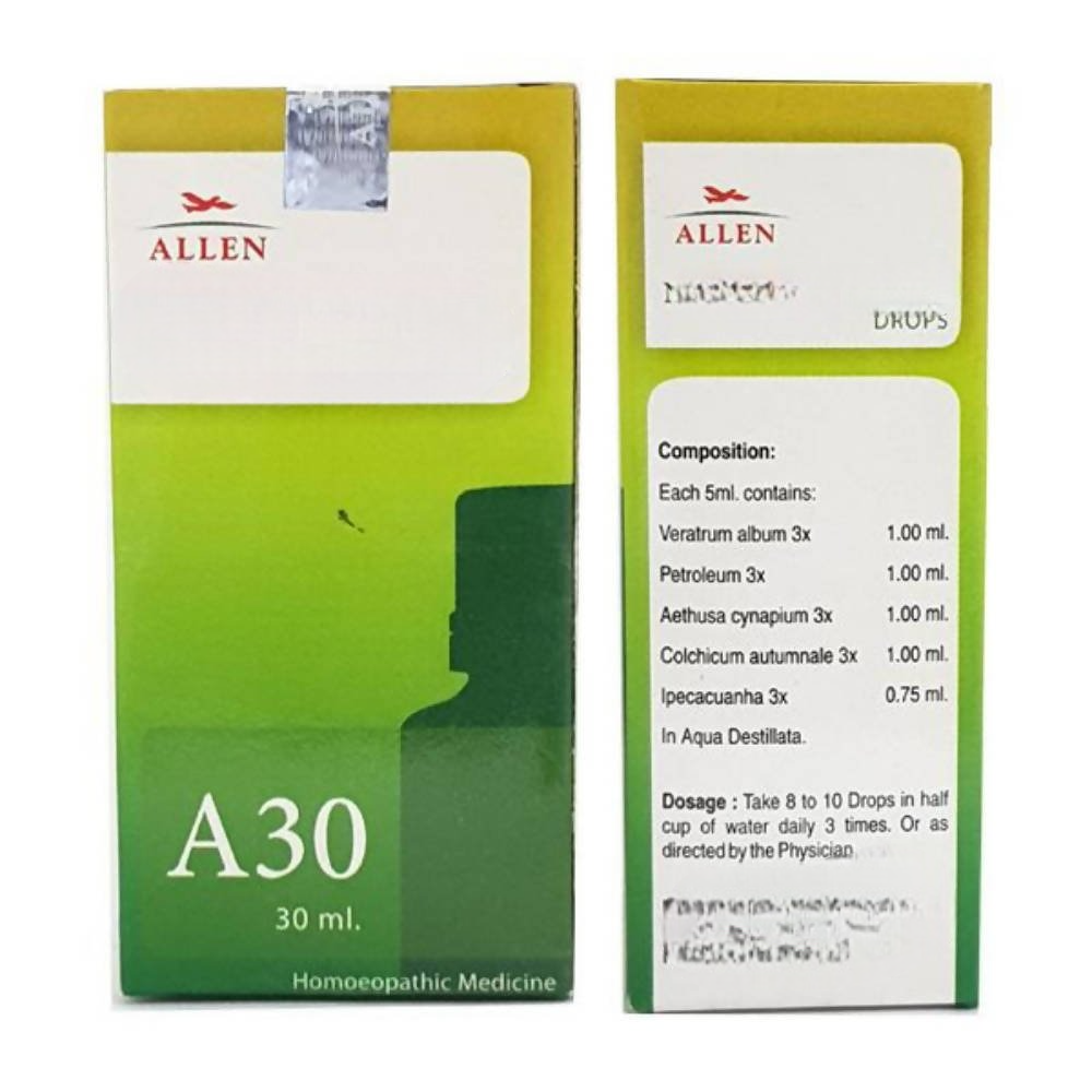 Allen Homeopathy A30 Drops - Distacart