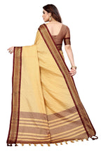 Vamika Weaving Cream Cotton Silk Saree - Distacart