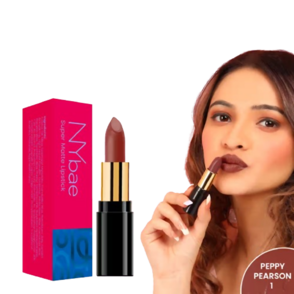 NY Bae Super Matte Lipstick - Peppy Pearson 1 - Distacart