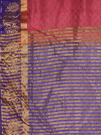 Kalamandir Floral Weaving Pink Pashmina Saree