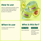 PLIX The Plant Fix Avocado Psoriasis Moisturizing Cream with 2% Omegablue For Dry & Flaky Skin