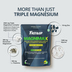 Fast&Up Magnimax - Triple Magnesium Bisglycinate, Citrate, Aspartate - Lime & Lemon Flavour