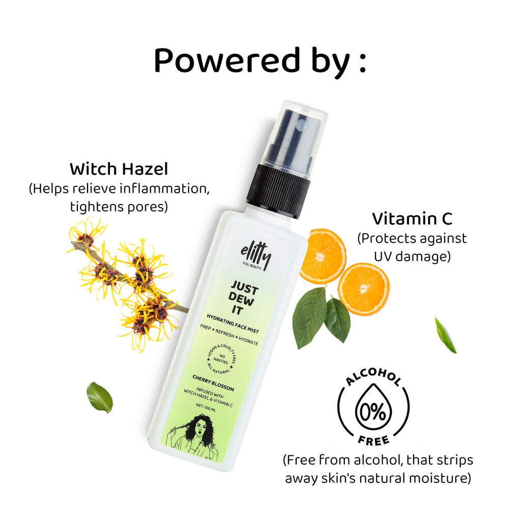 Elitty Just dew it - Hydrating Face Mist - Cherry Blossom
