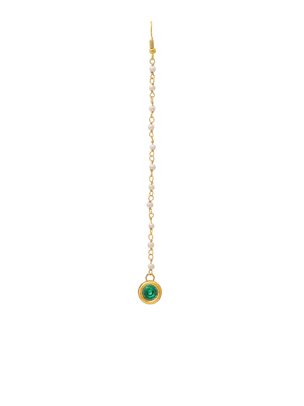 Ruby Raang Green Meenakari Kundan Maang Tikka - Distacart