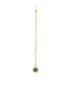 Ruby Raang Green Meenakari Kundan Maang Tikka - Distacart