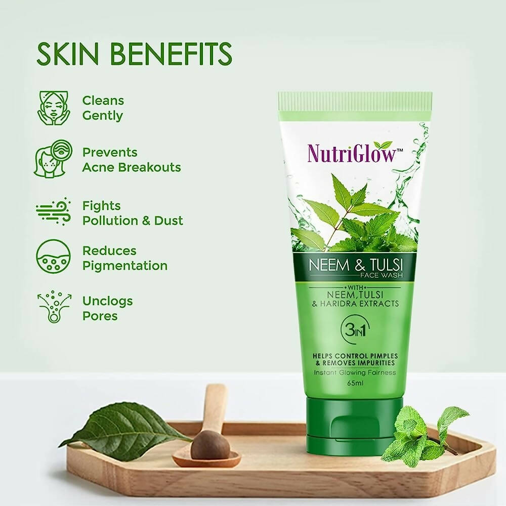 NutriGlow Neem & Tulsi Face Wash - Distacart